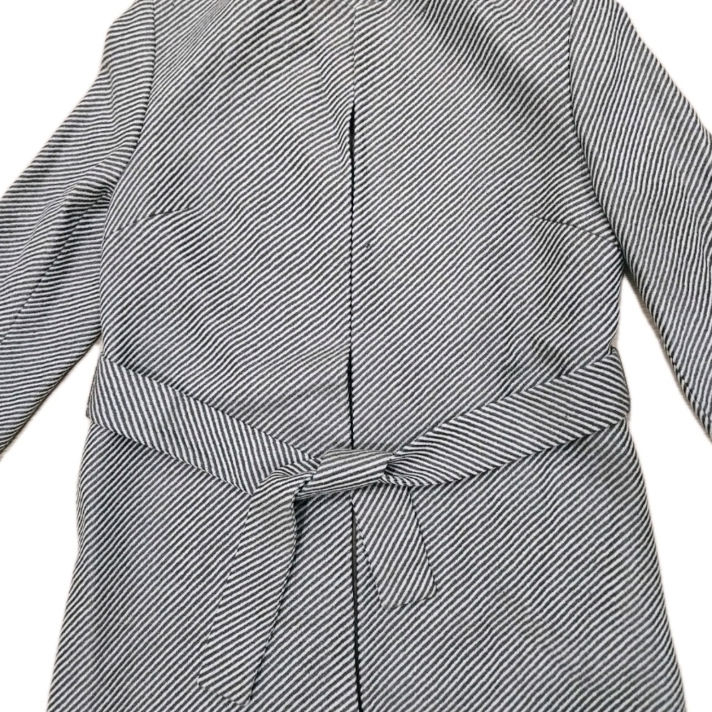 Valerie Stevens Vintage Women's Winter Coat Stripped Brown/ Ivory Elegant Sz 6P - Picture 2 of 6